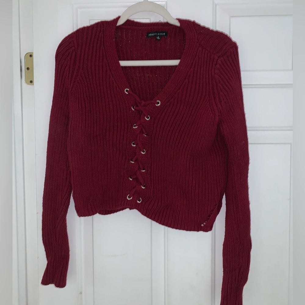 Kendall & Kylie Red Sweater